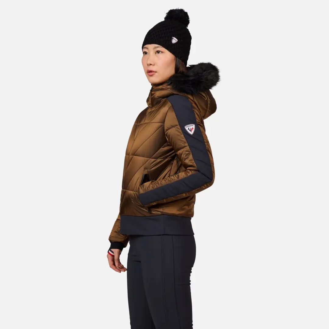 Rossignol Ventina Bomber Ski Jas Dames - Brons - afbeelding 5 van 6