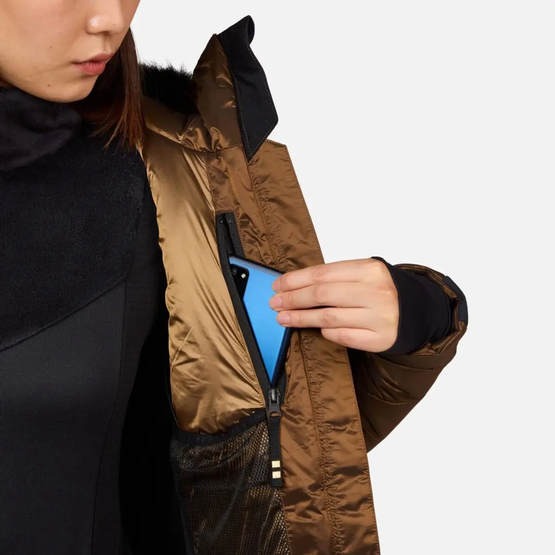 Rossignol Ventina Bomber Ski Jas Dames - Brons - afbeelding 4 van 6