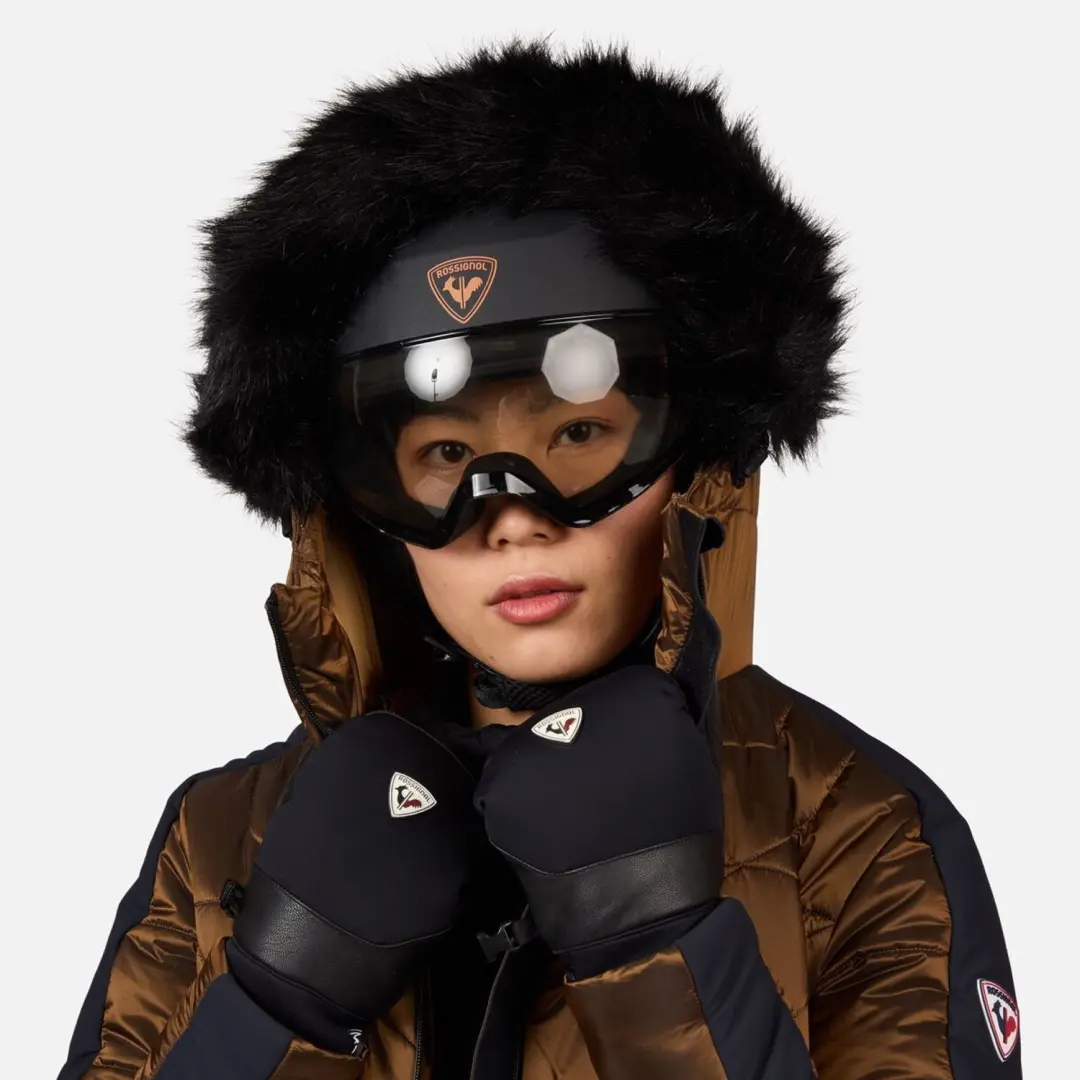 Rossignol Ventina Bomber Ski Jas Dames - Brons - afbeelding 2 van 6