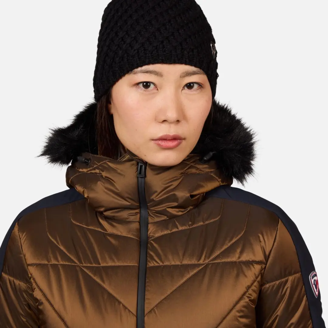 Rossignol Ventina Bomber Ski Jas Dames - Brons - afbeelding 6 van 6