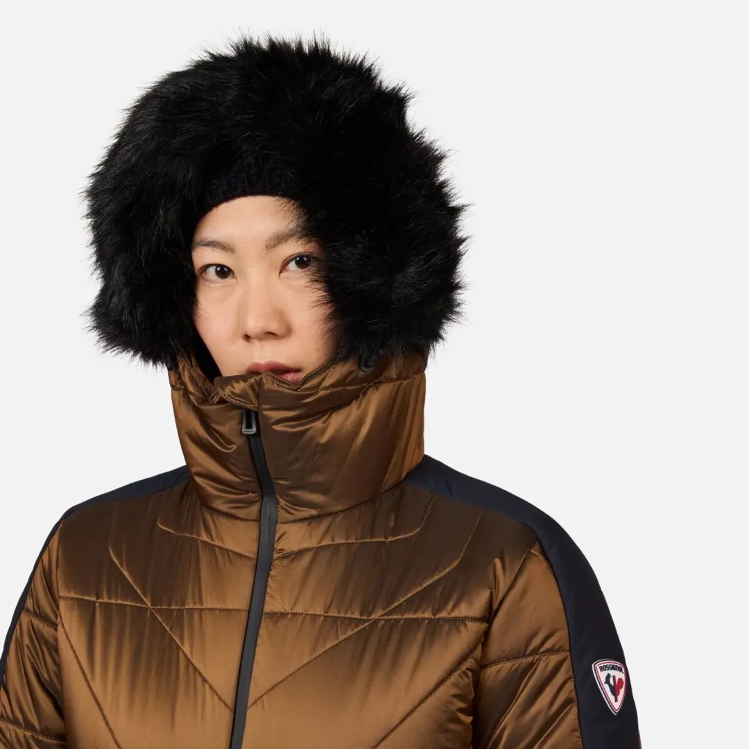 Rossignol Ventina Bomber Ski Jas Dames - Brons - afbeelding 3 van 6