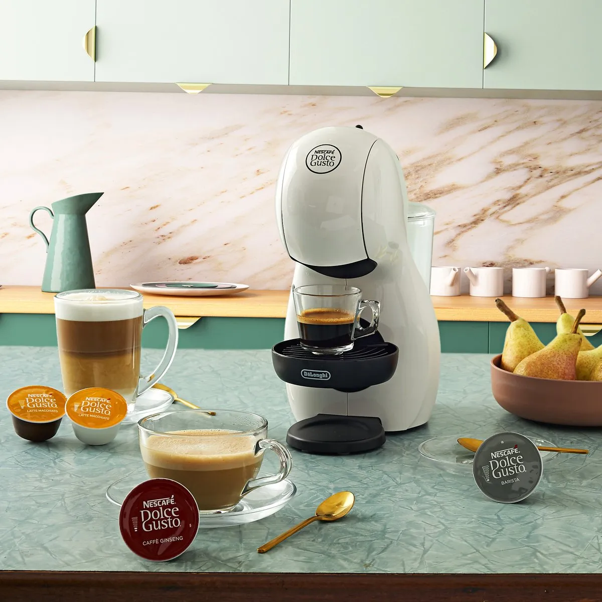De'Longhi Piccolo EDG110.WB Koffiepadmachine - 0,8L - Wit
