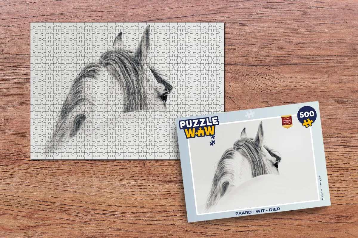 PuzzleWow Paard Legpuzzel 500 Stuks - Multicolor