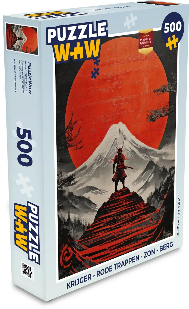 PuzzleWow Krijger Rode Trappen Legpuzzel 500 Stuks