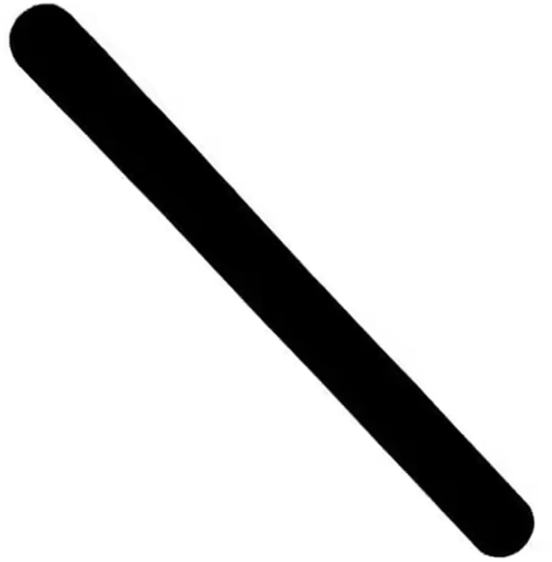 Zwarte ronde padelracketbeschermer