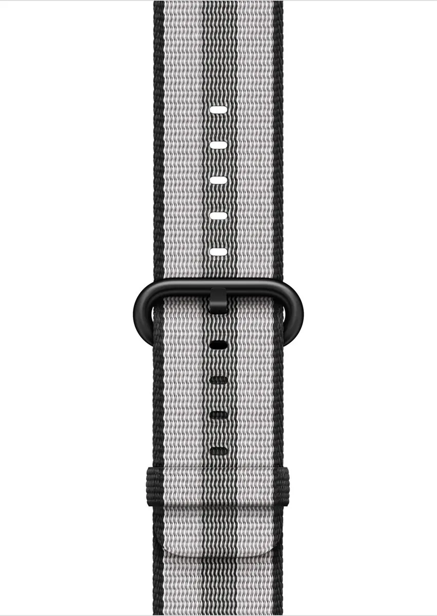 Apple 42mm Zwart Woven Nylon Horlogeband