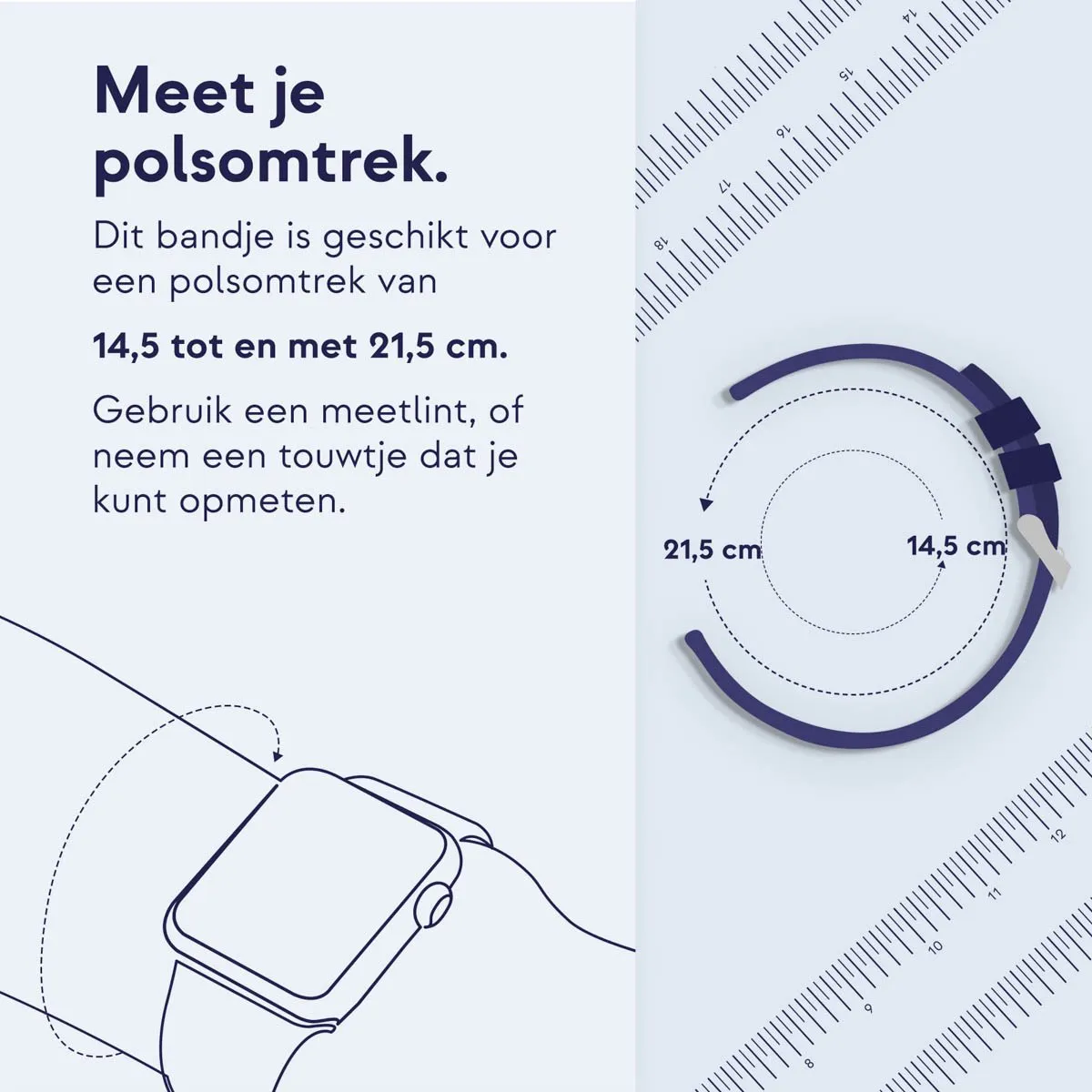 Apple 42mm Zwart Woven Nylon Horlogeband