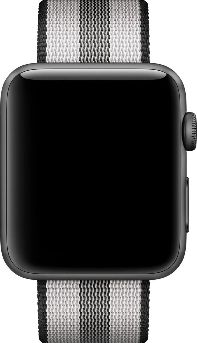Apple 42mm Zwart Woven Nylon Horlogeband
