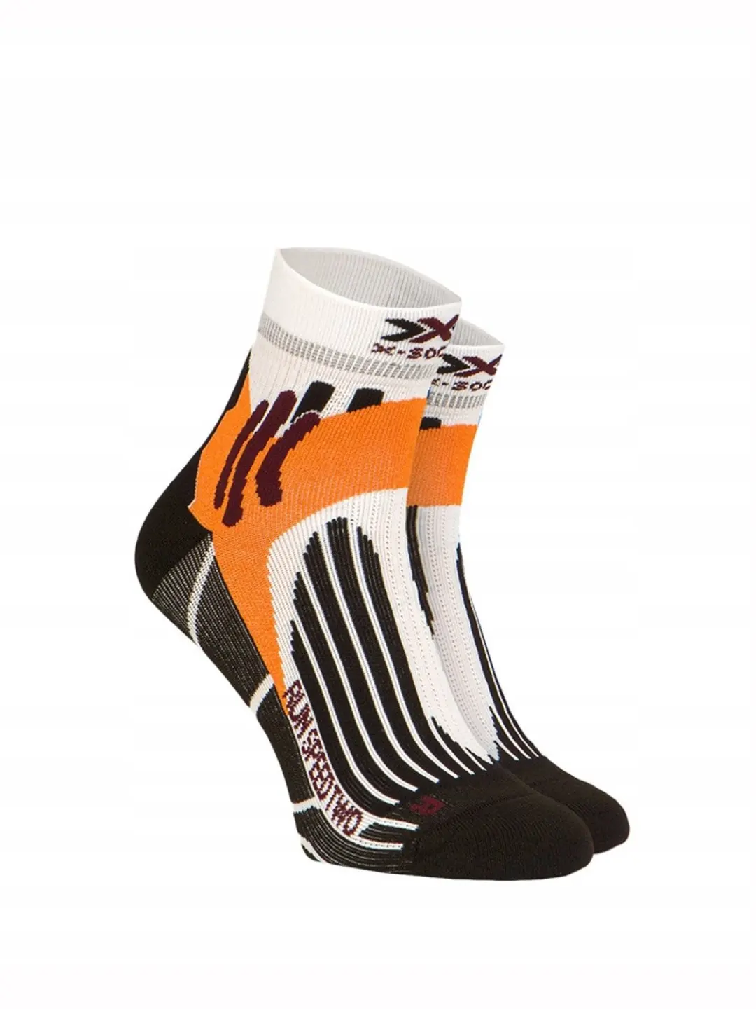 X-Socks Run Speed Two 4.0 hardloopsokken wit/zwart maat 35-38
