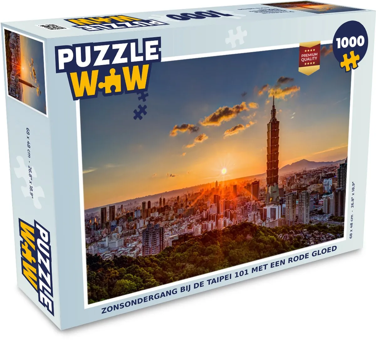PuzzleWow Legpuzzel Taipei 101 1000 Stuks