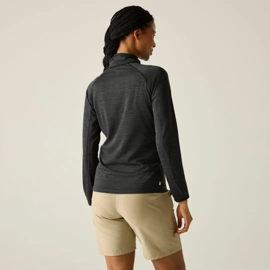 Regatta Yonder II Damesfleece 1/2 Rits - Zwart - afbeelding 5 van 6