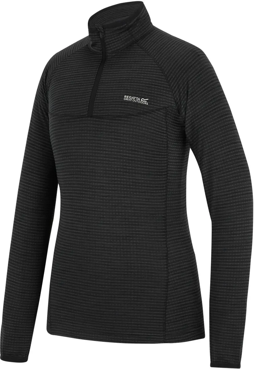 Regatta Yonder II Damesfleece 1/2 Rits - Zwart - afbeelding 3 van 6