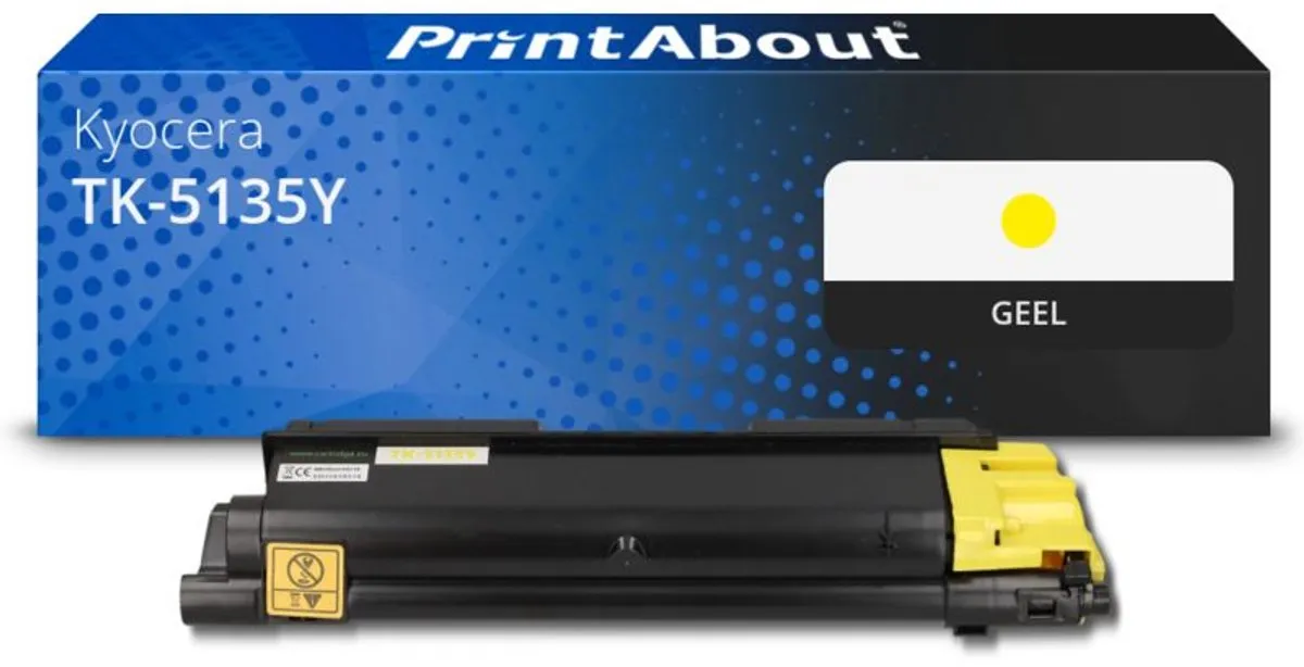 PrintAbout Kyocera TK-5135Y Toner Geel - 5.500 Afdrukken
