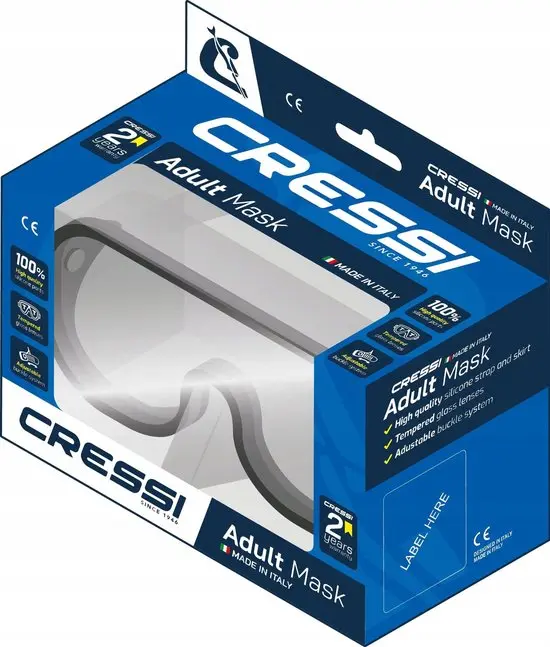 Cressi Estrella Duikmasker - Zwart/Blauw - afbeelding 2 van 3