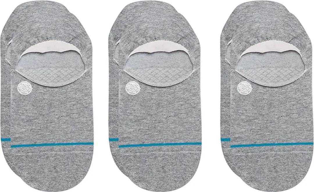 Stance unisex casual 3P footies icon grijs