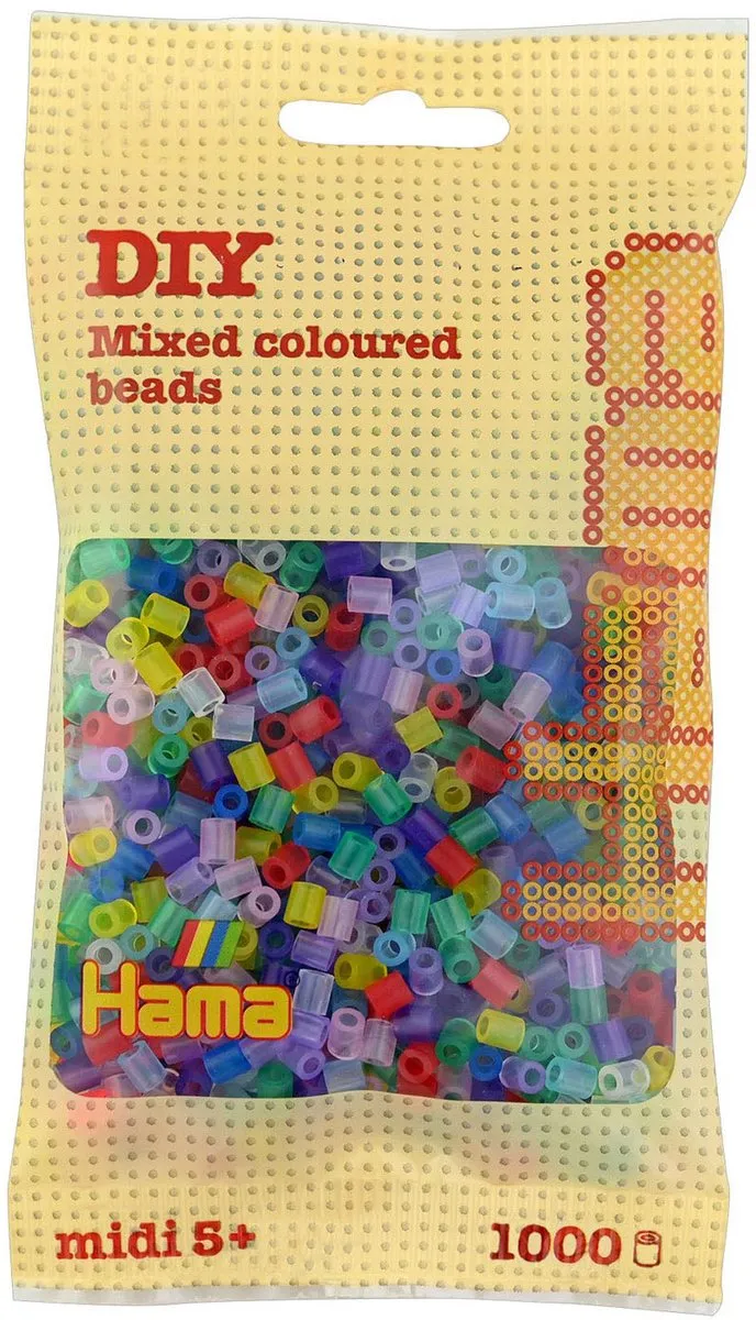 Hama Strijkkralen 1000 Stuks - Doorzichtig Assorti