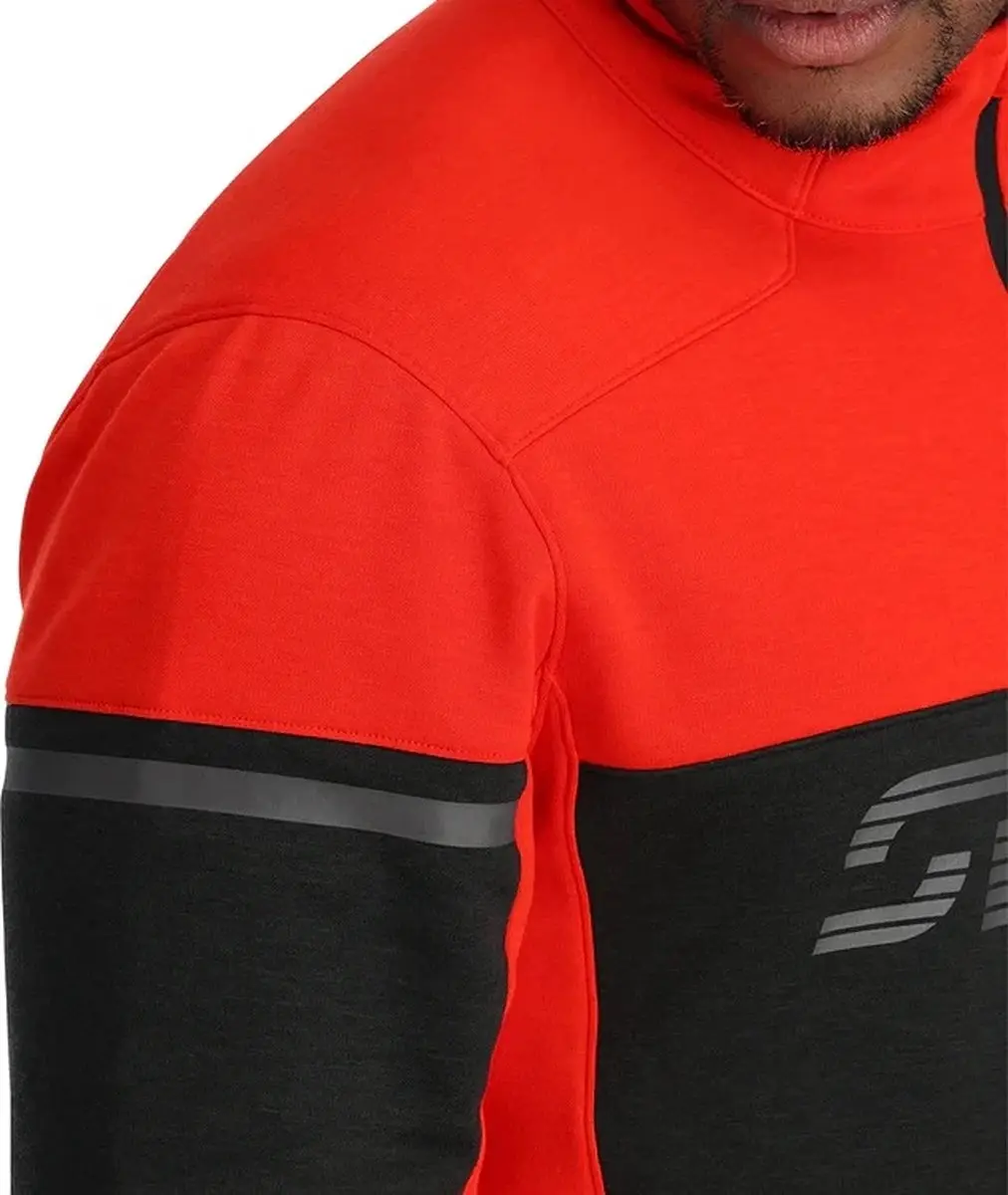 Spyder Speed Fleece 1/2 Zip Skipully Heren - Rood M - afbeelding 5 van 6