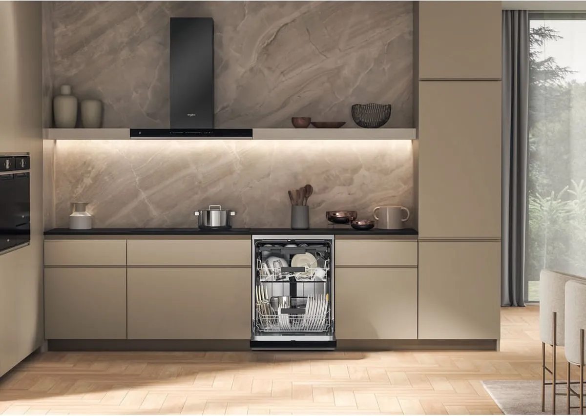 Whirlpool W7FHS31S Vaatwasser 15 Couverts - 41dB - RVS