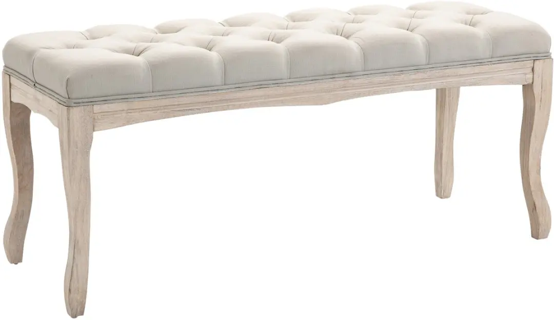 HOMCOM-Bedeindbank-Hout-110x38x49cm-Beige