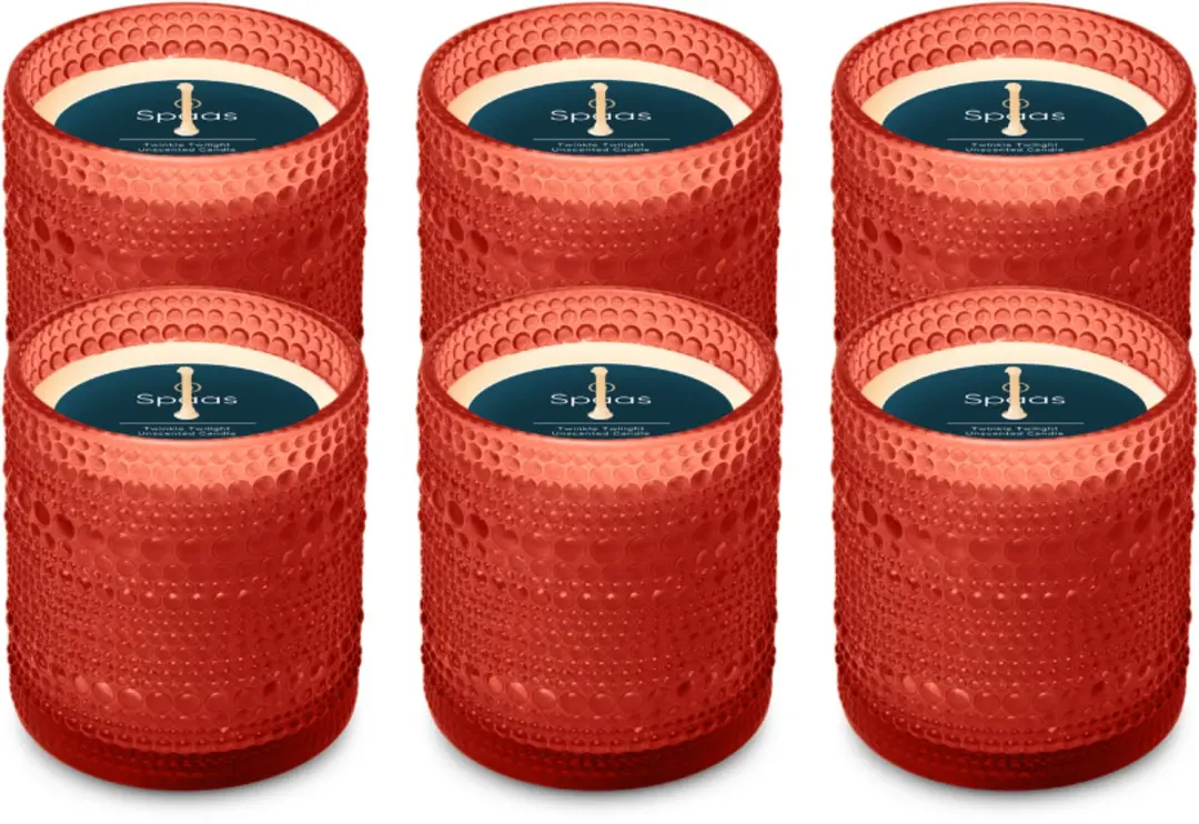 Spaas Twinkling geurloze kaars in glas