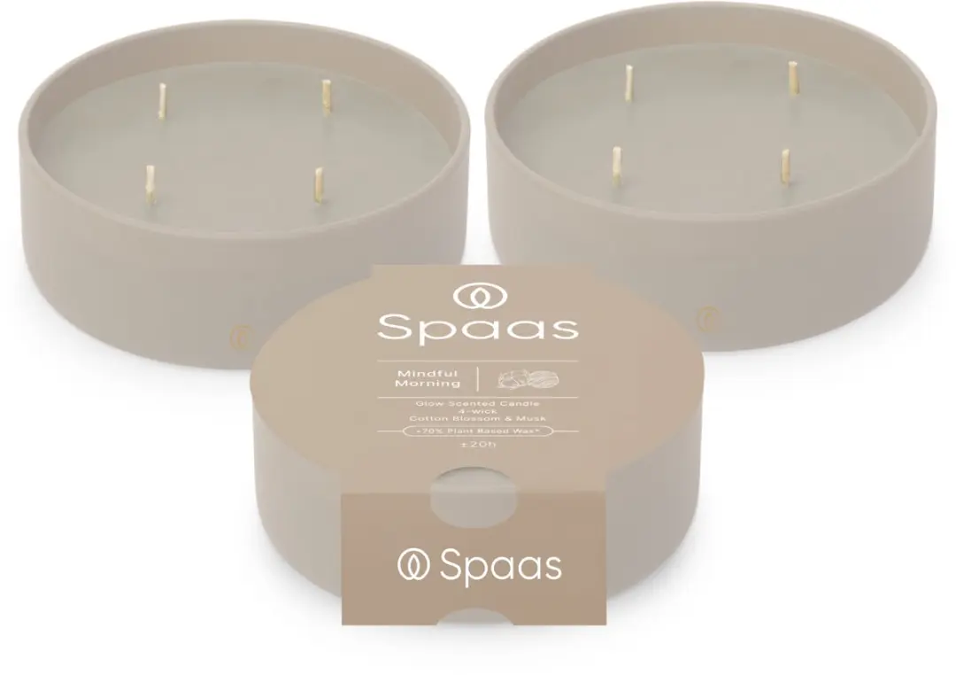 Spaas Glow Geurkaars in glas