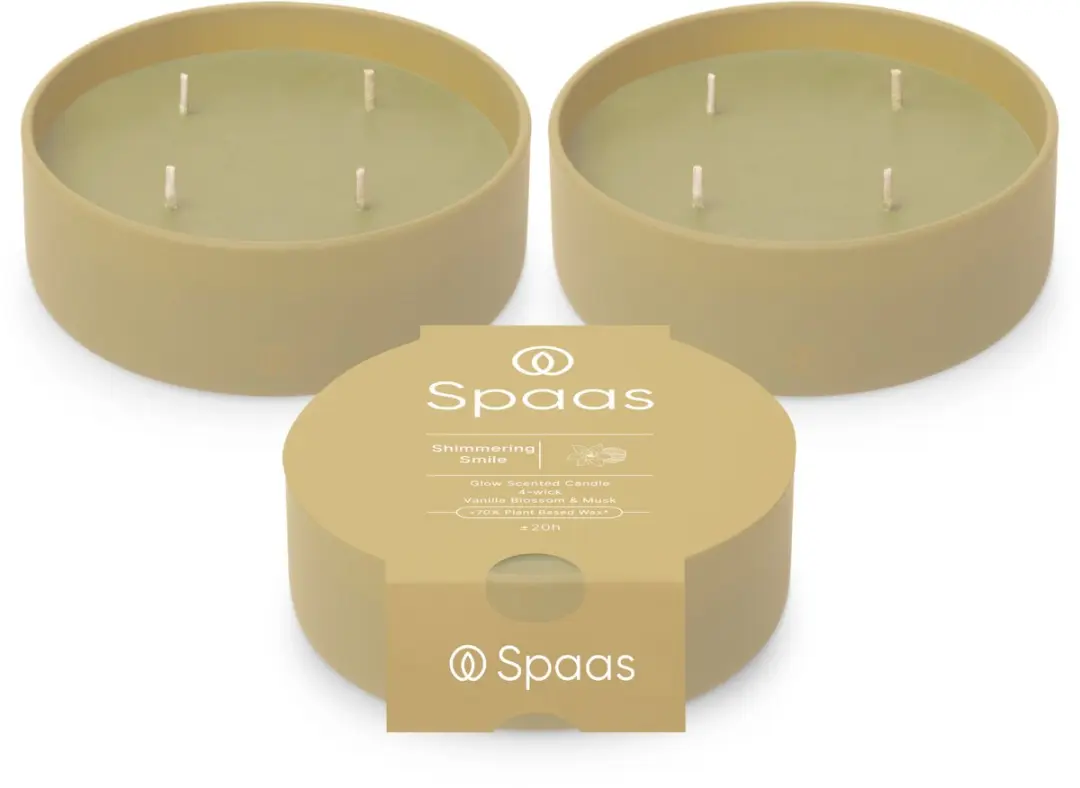 Spaas Glow Geurkaars in glas