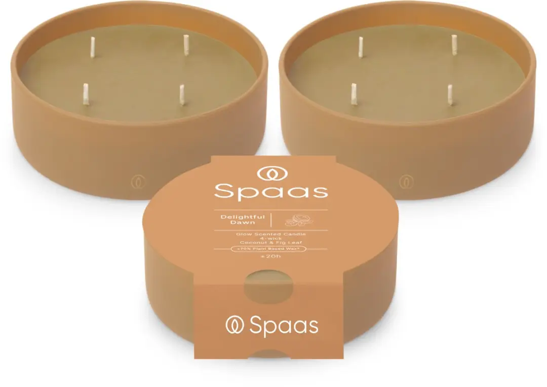 Spaas Glow Geurkaars in glas
