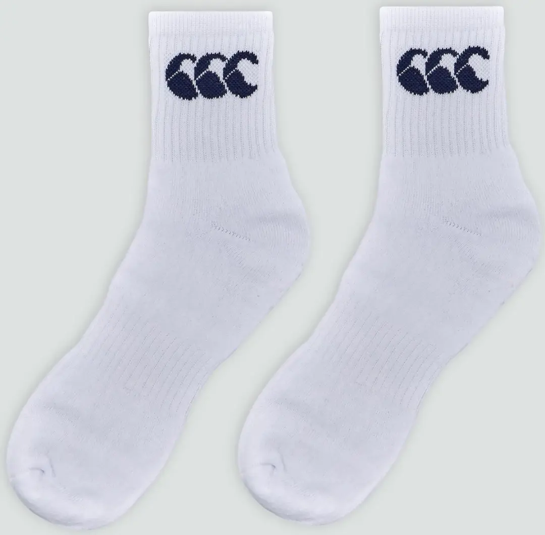 Canterbury Crew Sokken 3-Pack - Wit/Marineblauw - afbeelding 5 van 6
