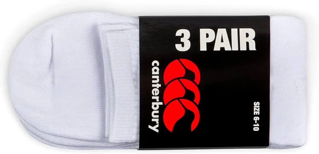 Canterbury Crew Sokken 3-Pack - Wit/Marineblauw - afbeelding 6 van 6