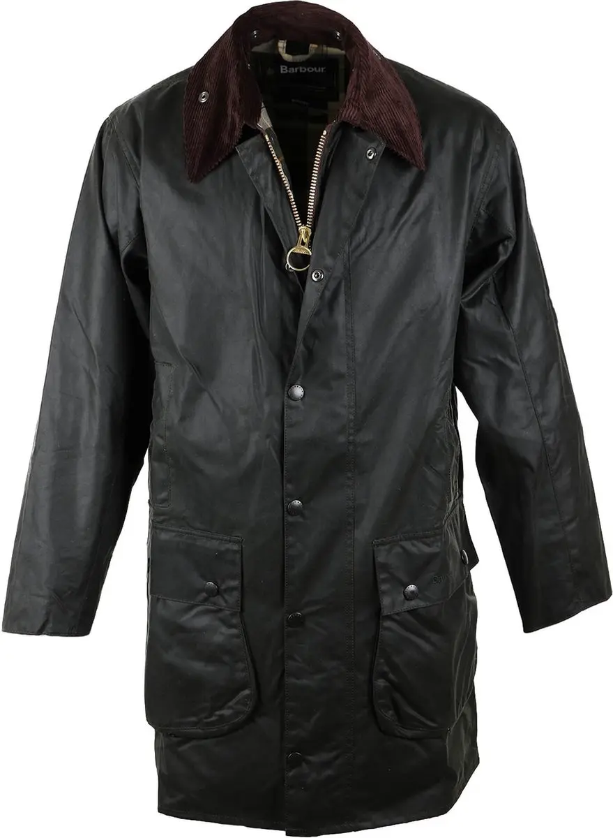Barbour Border Wax Jas Groen - Maat 50 - Heren - Wax jassen