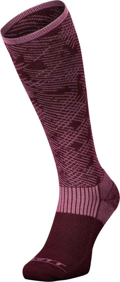 Scott Merino Camo skisokken roze/rood - afbeelding 2 van 2