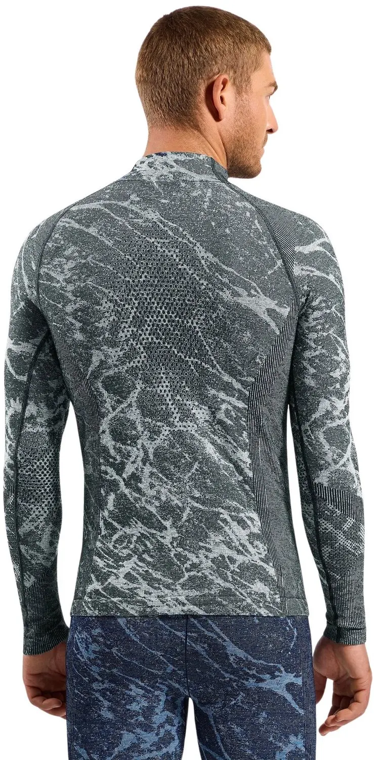 ODLO Performance Warm Half-Zip Thermoshirt Heren - Donkergrijs - M - afbeelding 2 van 6
