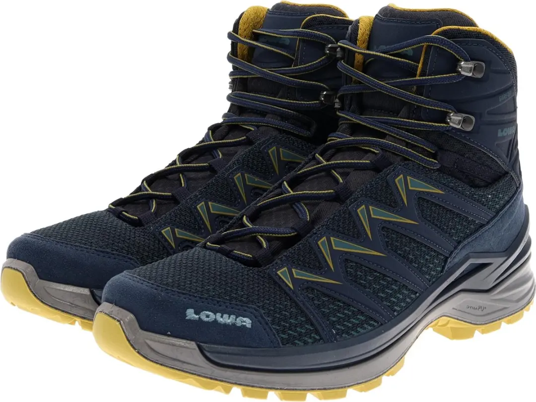 Lowa Innox Pro GTX Mid Wandelschoenen - Steel Blue/Mustard - afbeelding 4 van 6