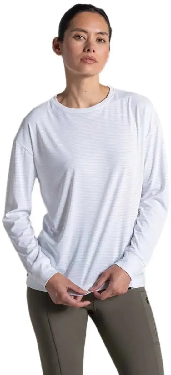 Craghoppers Nosilife Solar Shield+ T-shirt Met Lange Mouwen Wit 40 Vrouw
