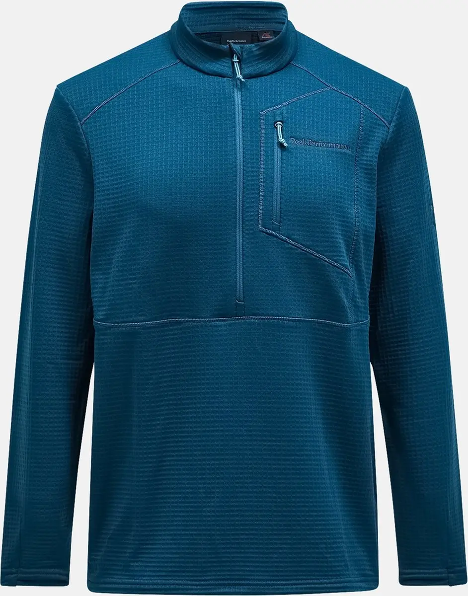 Peak Performance Trail Grid Fleece Half Zip Heren