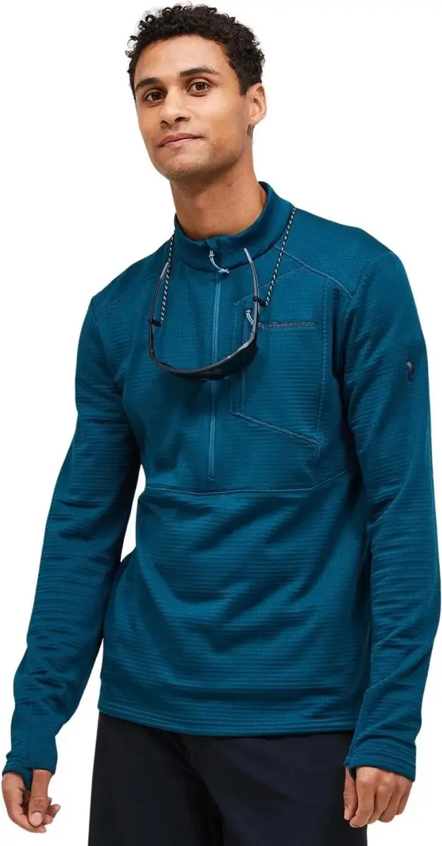 Peak Performance Trail Polartec Zip Skipully - Blauw 2XL - afbeelding 2 van 6