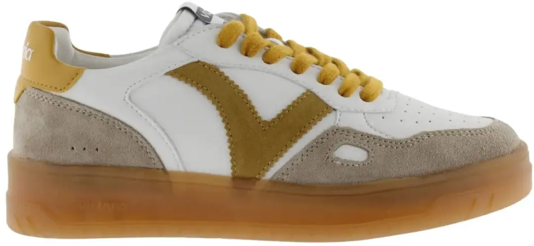 Leren en suède sportschoenen Victoria Seul
