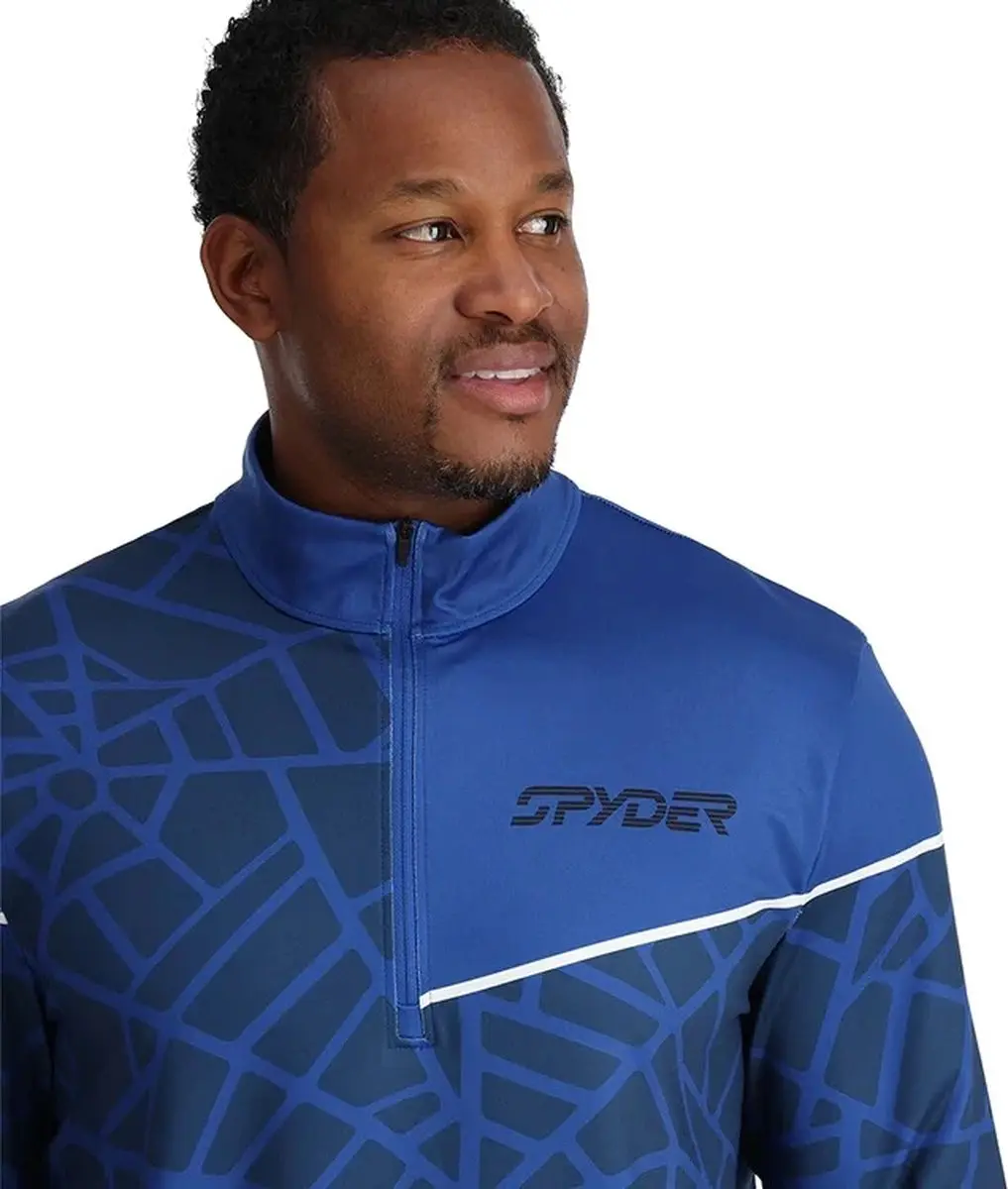 Spyder Vital 1/2 Zip Skipully Heren - Blauw Dessin 2XL - afbeelding 4 van 6
