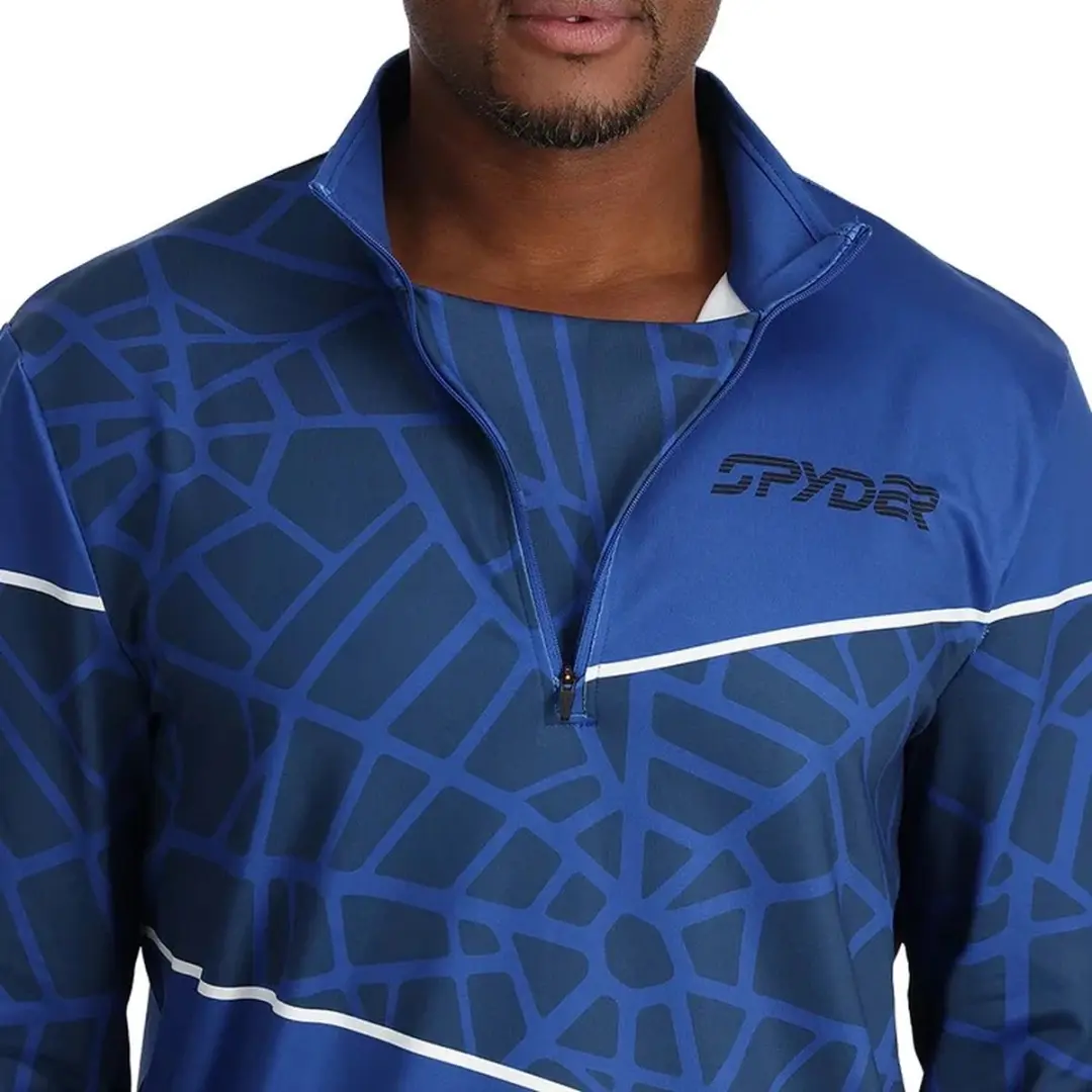 Spyder Vital 1/2 Zip Skipully Heren - Blauw Dessin 2XL - afbeelding 3 van 6
