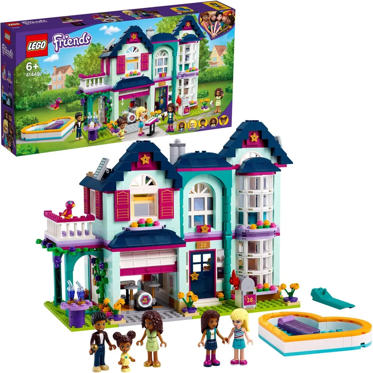 LEGO Friends Andrea's Familiehuis 802 Stukken