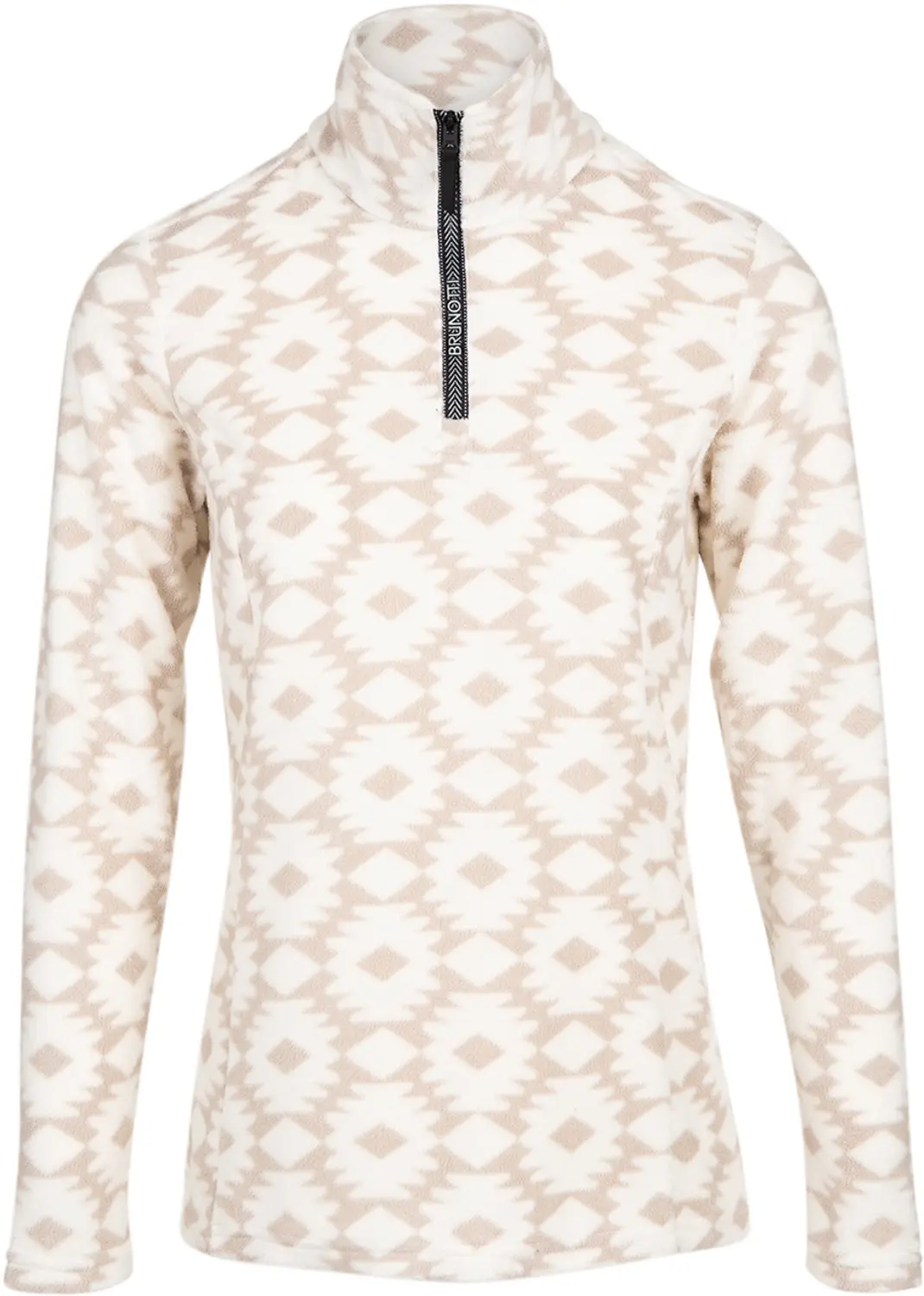 Brunotti - Misma-Print Snow Fleece Dames - Snow - Fleece Vest - Wintersport Kleding - Slim Fit - M
