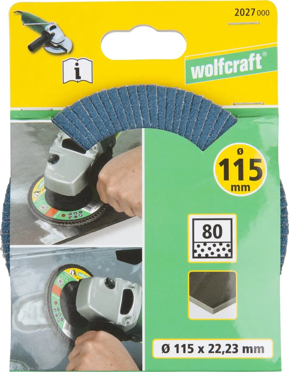 Wolfcraft Lamellenschijf 115mm Korrel 80 - 22mm As