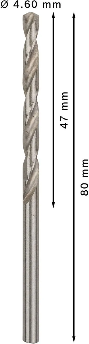 Bosch Professional ST. LINE 4.6mm HSS-G Boorbitten - 10 Stuks