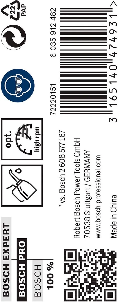 Bosch Professional ST. LINE 4.6mm HSS-G Boorbitten - 10 Stuks