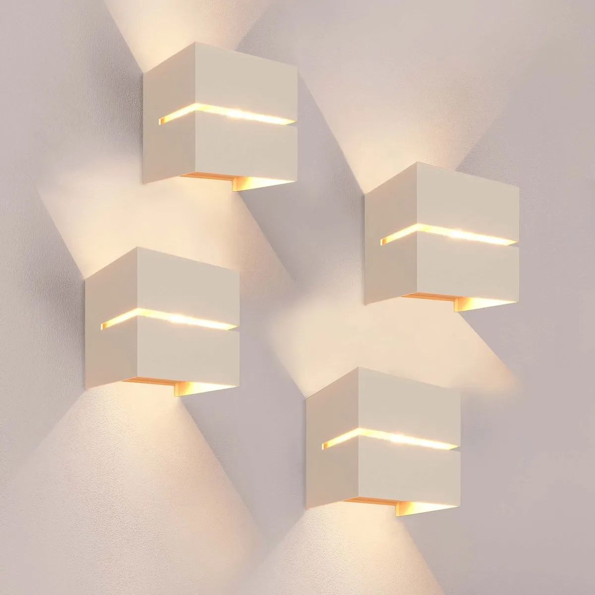 LEDVION 4x LED Wandlamp 3W 3000K IP54