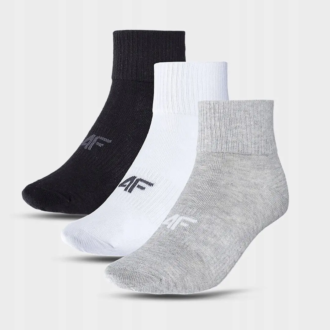 4F Jongens Sokken Multikleur Enkelhoog 3-Pack Maat 38-40