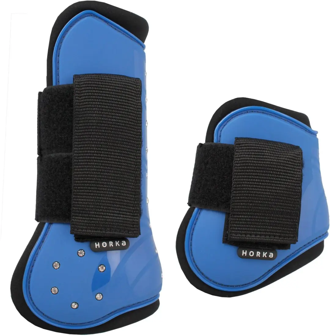 Horka Beenbeschermersset Strass Pvc Blauw 4-delig Maat S
