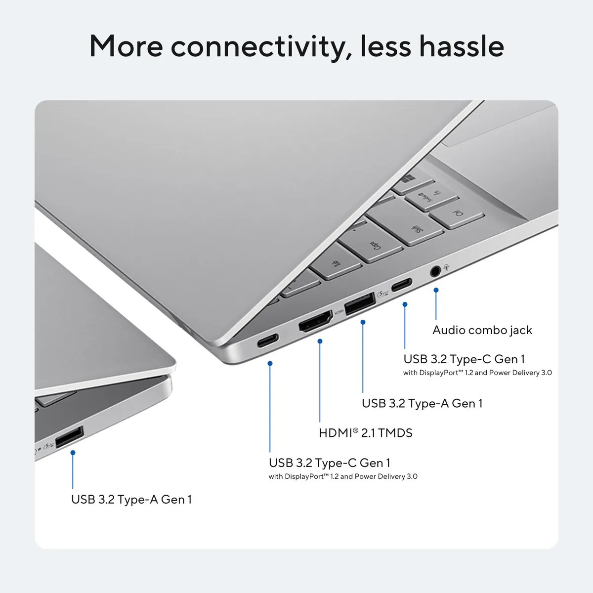 ASUS Vivobook S16 S3607AA-SH016W Laptop - 16" WUXGA - Intel Core Ultra 7 - 32GB/1TB - Zilver - afbeelding 6 van 6