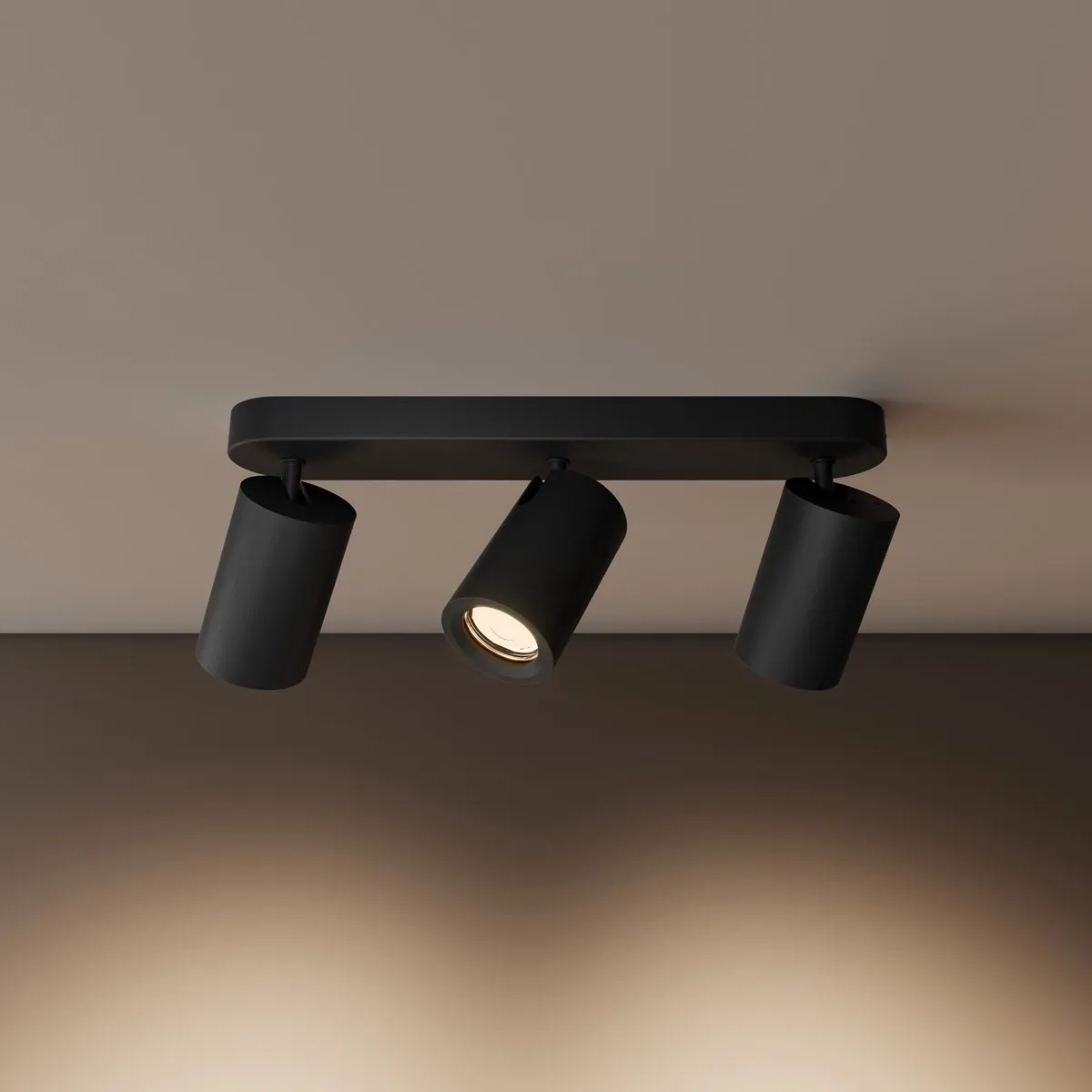 LEDVION Plafondspot 3-lichts Zwart - 14,7W 4000K GU10
