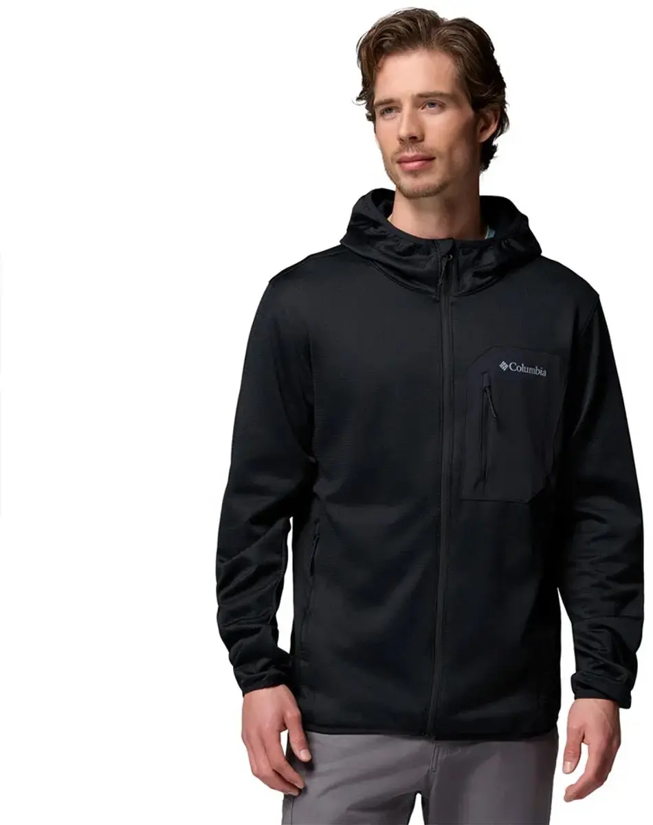 Columbia Tall Heights™ Fleece Met Volledige Rits Zwart XL Man